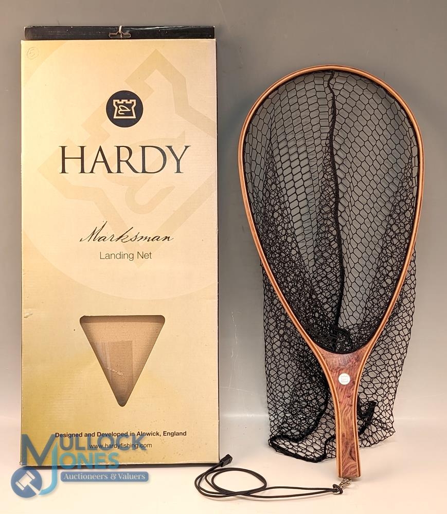 Hardy Marksman Trout Net Scoop Net, fine wooden handle, and