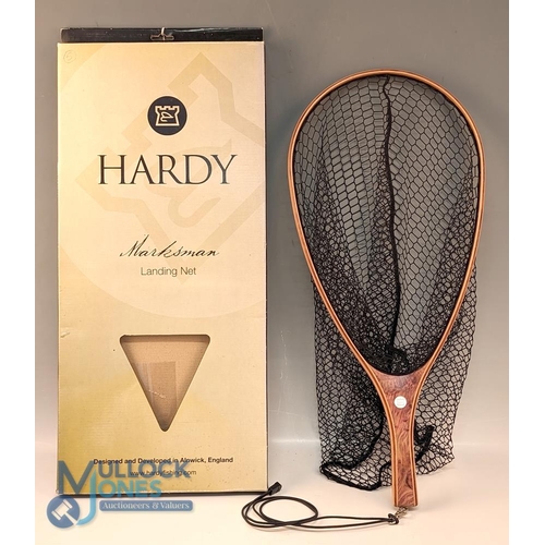 Hardy Marksman Trout Net Scoop Net, fine wooden handle, and