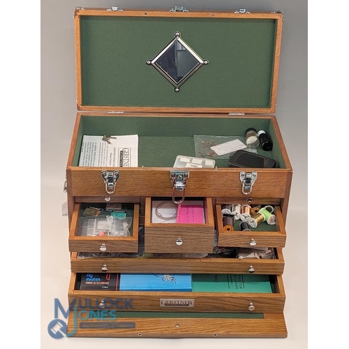 2007 Gerster Classic Wooden FlyTying Box, a fine example of the