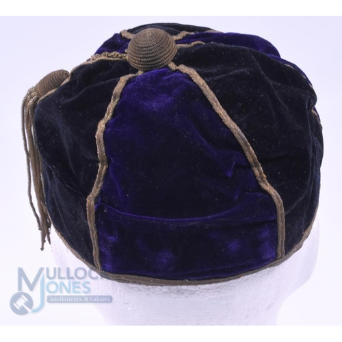 2 - 1886-7 Dulwich College Velvet Rugby Honours Cap: Lovely, very early example from the famous institut... 