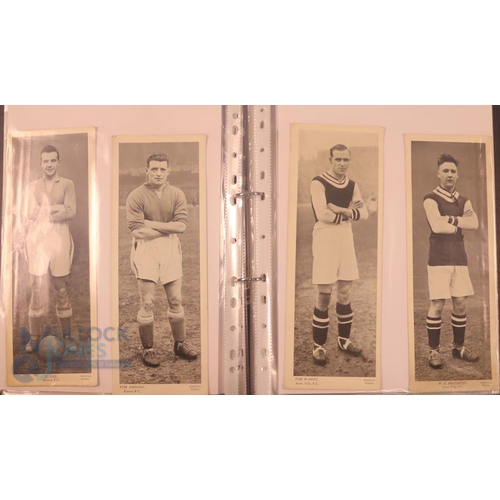 2158 - Selection of trade cards to include 1938 Topical Times b&w large player portraits (25) including Mat... 