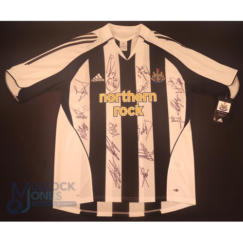 2163 - 2006 Newcastle United Adidas match shirt, short sleeved, Northern Rock sponsor large sized Clima/coo... 