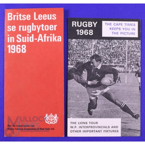 24 - 1968 British and I Lions Rugby, Different Itinerary fold over Cards (2): Lexington Tobacco and Cape ... 