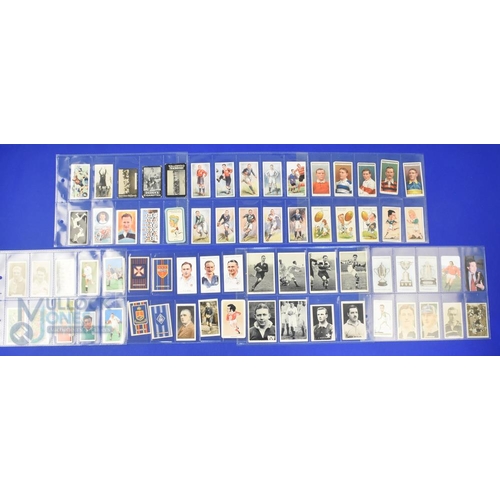 366 - Mostly 1900-1930s Rugby Cigarette Card Selection (70+): Very useful cross-section of 1900-1930s rugb... 