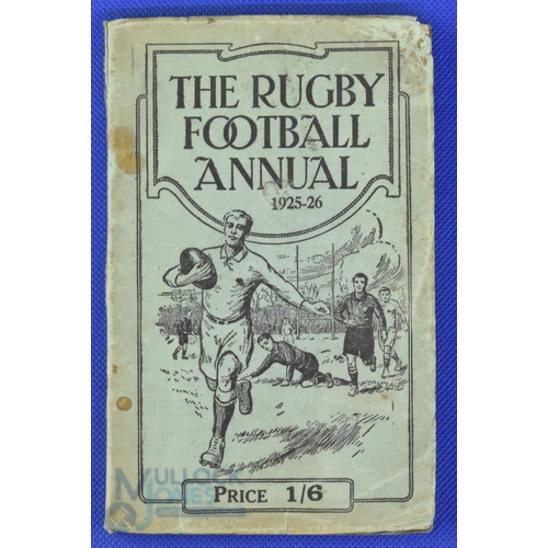 369 - 1925-6 Rugby Football Annual: The popular but quite scarce early issue of the long-running, compact,... 