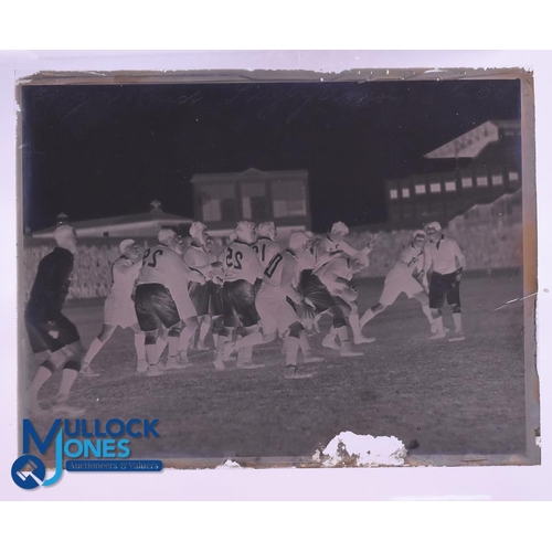 384 - Very rare Glass Plate Negatives, 1930 British and I Lions v Australia (15): A super group of 15 glas... 