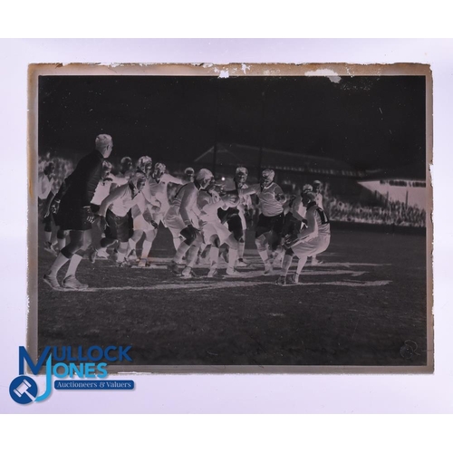 384 - Very rare Glass Plate Negatives, 1930 British and I Lions v Australia (15): A super group of 15 glas... 