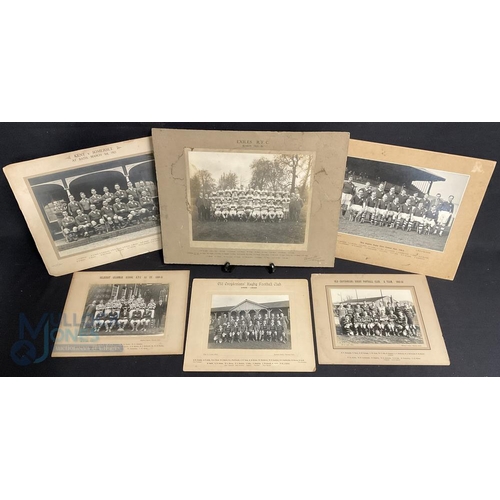 466 - Mixed Lot of 1920s/30s Rugby Football Club team photographs Selhurst Grammar School RFC 1930-31, New... 