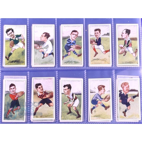 67 - 1926 Full Set Player's Rugby and Soccer Cigarette Cards: The complete set of 50, neatly sleeved, of ... 