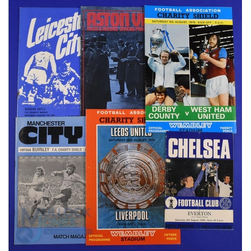 681 - Collection of Charity Shield match programmes to include 1970 Chelsea v Everton, 1971 Leicester City... 