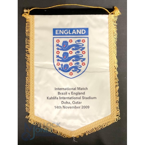 846 - International Match Pennant Brazil v England Kahlifa International Stadium Doha Qatar 14th November ... 