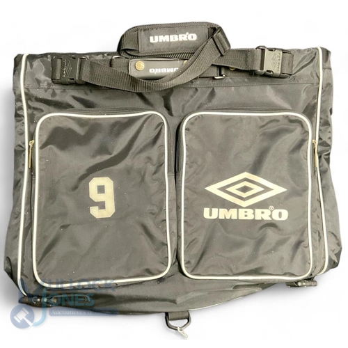 867 - Alan Shearer Newcastle United Players Official Umbro Travel Case black and white with Nationwide Umb... 