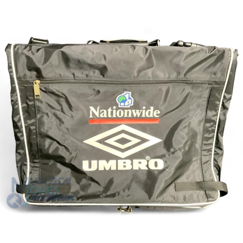 867 - Alan Shearer Newcastle United Players Official Umbro Travel Case black and white with Nationwide Umb... 