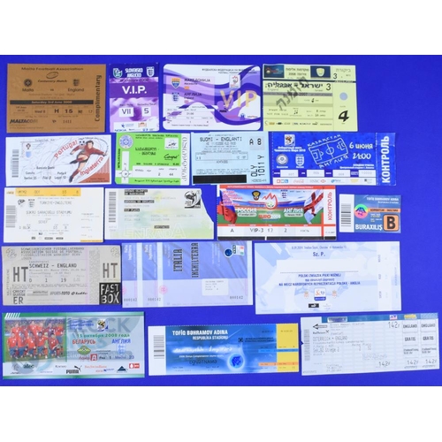 873 - Selection of England International Football Tickets 23 UK Games and 22 from various countries. Note:... 