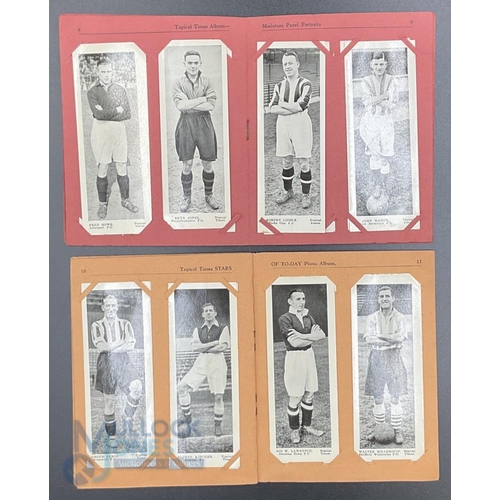 884 - Topical Times Miniature Panel Portraits of Football stars set of 24, Stars of To-Day Photo Album set... 