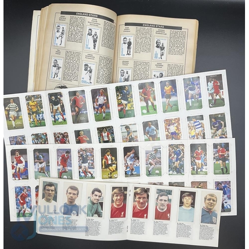 885 - Selection of Football Albums to consist of The Sun Football Encyclopaedia and Soccer Stamp Album 197... 