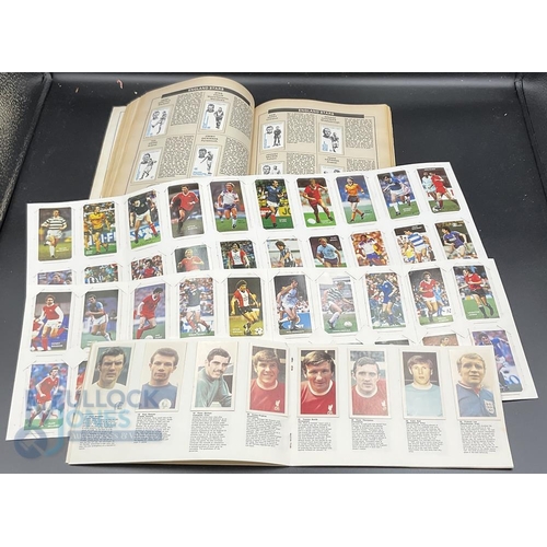 885 - Selection of Football Albums to consist of The Sun Football Encyclopaedia and Soccer Stamp Album 197... 