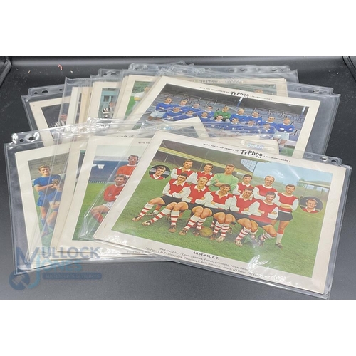 886 - Typhoo Tea Ltd Premium Issues 10 x 8 Famous Football Clubs 1964 series 1 - set of 24 (please note so... 