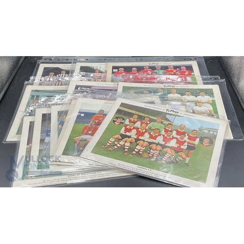 886 - Typhoo Tea Ltd Premium Issues 10 x 8 Famous Football Clubs 1964 series 1 - set of 24 (please note so... 