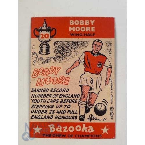 893 - A & BC Bubble Gum Cards - 1962 Football cards issued with Bazooka 1-82 include 2 checklists one is m... 