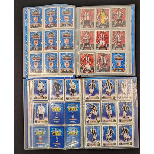 2159 - Collection of football memorabilia to include Topps Match Attax trading cards 2008/09 185 cards in  ... 