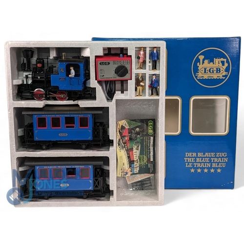 144 - LGB Lehmann G Guage The Blue Train Set. This is a starter set in the range from Lehmann in original ... 
