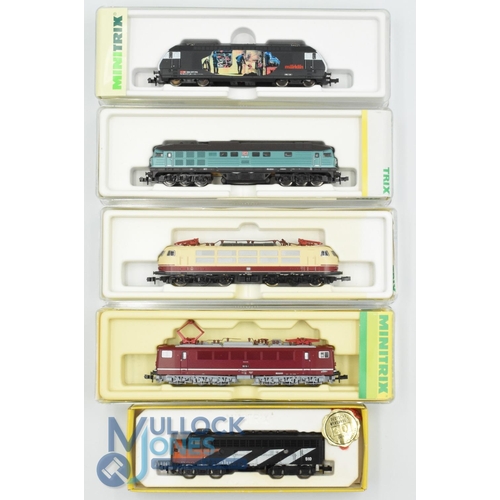 17 - N Gauge Model Railway - Minitrix Locomotives to include 12879, 12514, 12687, 12859 plus one other al... 
