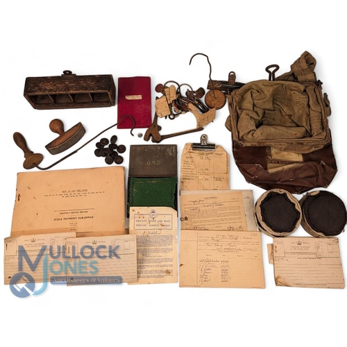 Vintage GPO Post Office Stationery Office Tools, keys with fobs ...