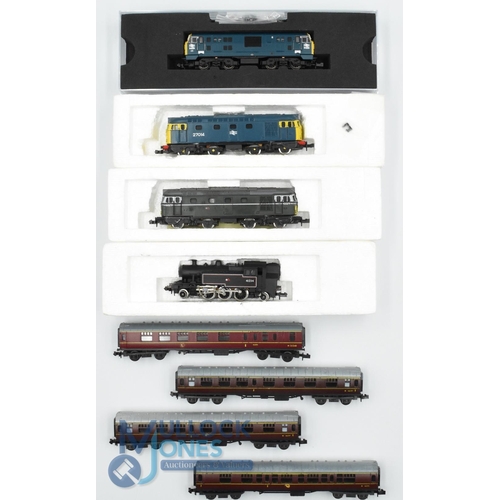 33 - N Gauge Model Railway - Locomotives Dapol 2D-012-014 Class 22 BR blue - Minitrix 12040, Hornby N204,... 