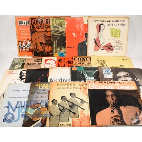 396 - 1950/60s Jazz / Blues Vinyl LP Records. To include George Lewis, Bunk Johnson, Jelly Roll Morton (20... 