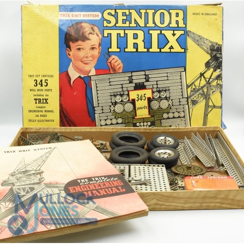 51 - Trix Senior Engineering Set - Trix version of Meccano containing various construction pieces complet... 
