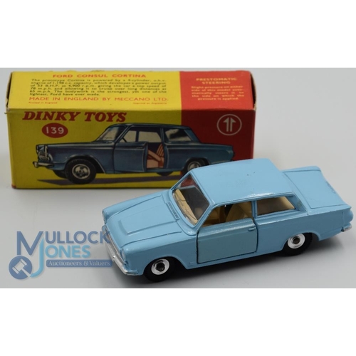 58 - Dinky Toys - 139 Ford Consul Cortina near mint with a clean original box