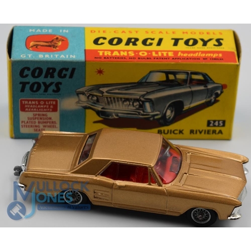 59 - Corgi Toys - 245 Buick Riviera near mint with a clean original box