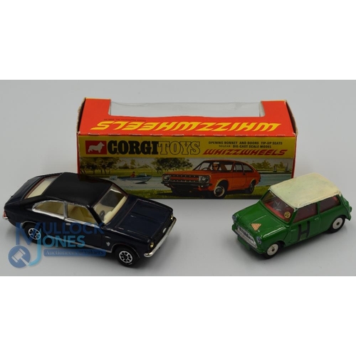 62 - Corgi Toys Whizzwheels - 306 Morris marina 1.8 Coupe with a clean original box (please note blue rep... 