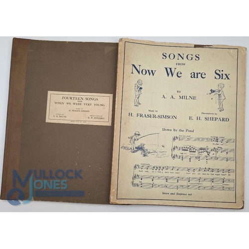 724 - Winnie The Pooh: Songs from Now We are Six by A A Milne, with illustrations by E H Shepherd, second ... 