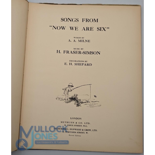 724 - Winnie The Pooh: Songs from Now We are Six by A A Milne, with illustrations by E H Shepherd, second ... 