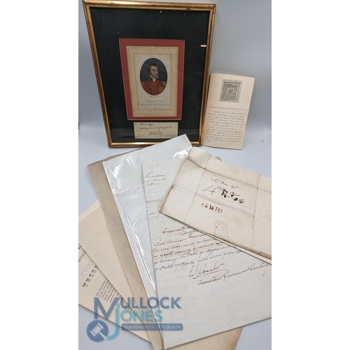 727 - Historical Documents: miscellaneous group of documents including one late 18th and two early 19thc a... 