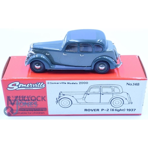 82 - 1937/8 Rover P-2 6 Light White metal Car Model by Somerville No148 Two Tone.  Collector's Model in o... 