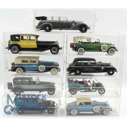 94 - Selection of Rio 1930 Style Model cars. Dusenburg, Super Fiat, Hispano Suiza, Lincoln, Fiat 60, Merc... 