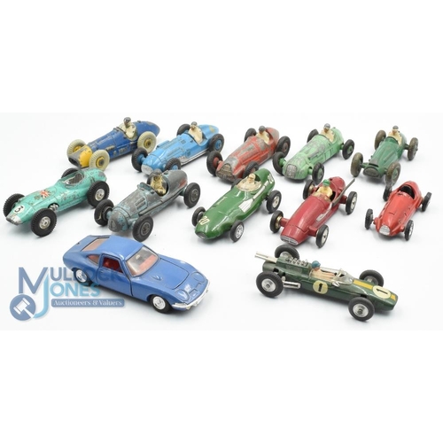 95 - Collection of Racing Cars by Dinky, Corgi, Solido, Crescent Toys, Dinky Ferrari, Talbot Lago, Cooper... 