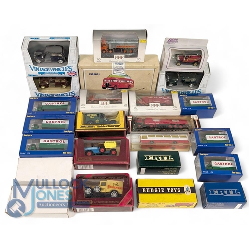 135 - Selection Diecast Vehicles. To include Base-Toys 1:76, Matchbox Yesteryear, ERTL cars and commercial... 