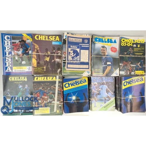 1980-1990 Chelsea Football Home Programmes, a good clean collection to ...