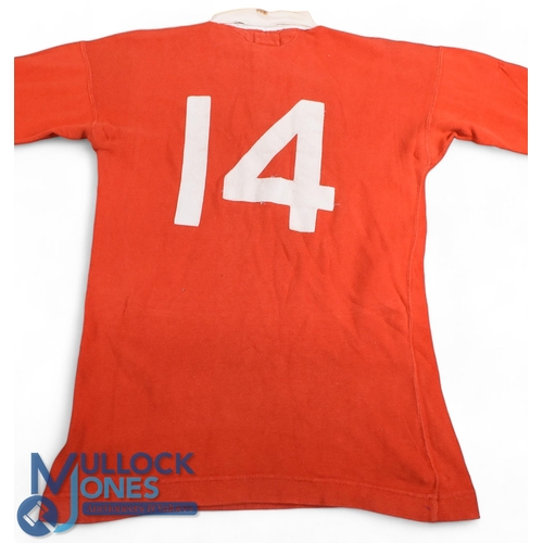 291 - 1973 Gerald Davies Matchworn Welsh Rugby Jersey: Rarely-seen matchworn memorabilia from the legendar... 