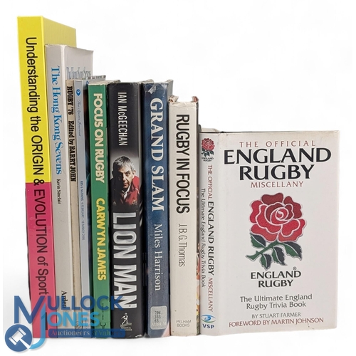 9 - Rugby Book Selection (9): Interestingly wide choice, Focus on Rugby Carwyn James; Rugby in Focus, JB... 