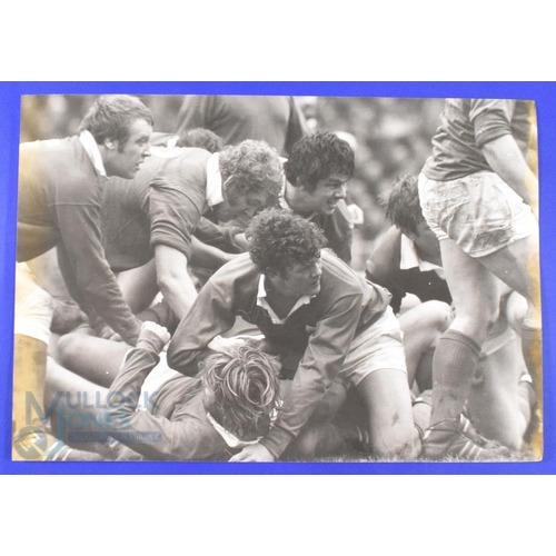 89 - 1979 Wales v Ireland Huge Press Photo Rugby Action Blowups (7): All from that game, b/w photos of gr... 