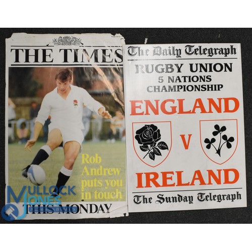 15 - Different! Full Size Rugby Press Ad Placards (5): c1990s, 30