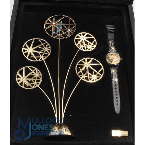 1100 - Swatch Watch - Christmas 2009 Star Edition Gz199s No 09,619/10,000 in original Box with Stand comes ... 