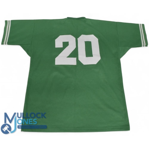 203 - Ireland Rugby Jersey: Early 2000s, probably, match-prepared Irish Permanent sponsored emerald issue ... 