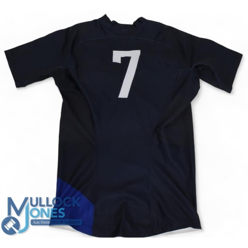 209 - Rare France Matchworn RWC 2007 Semi-Final: Worn by No.7, classic blue fully-logoed RWC 2007