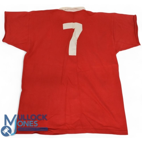 214 - Wales Youth Rugby Jersey: Scarlet Cotton Traders make, fully logoed official example, sleeves choppe... 